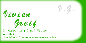 vivien greif business card